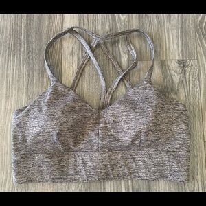 JoyLab gray Sports workout yoga Bra. Size Large